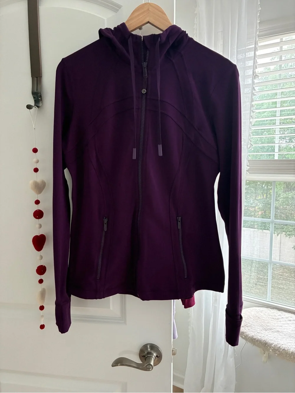 Lululemon Hooded Define Jacket Nulu Dramatic Magenta Size 12 Tag Included
